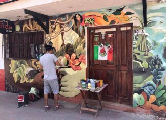 El arte callejero de Adrian Takano es exclusivo con un toque decididamente mexicano