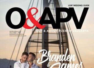Edición de invierno/primavera ‘Guía de bodas LGBT’ portada de braden y james