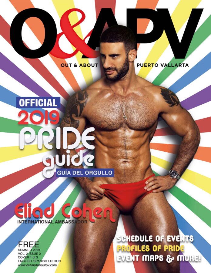 2019 Official Puerto Vallarta Pride Guide featuring Eliad Cohen
