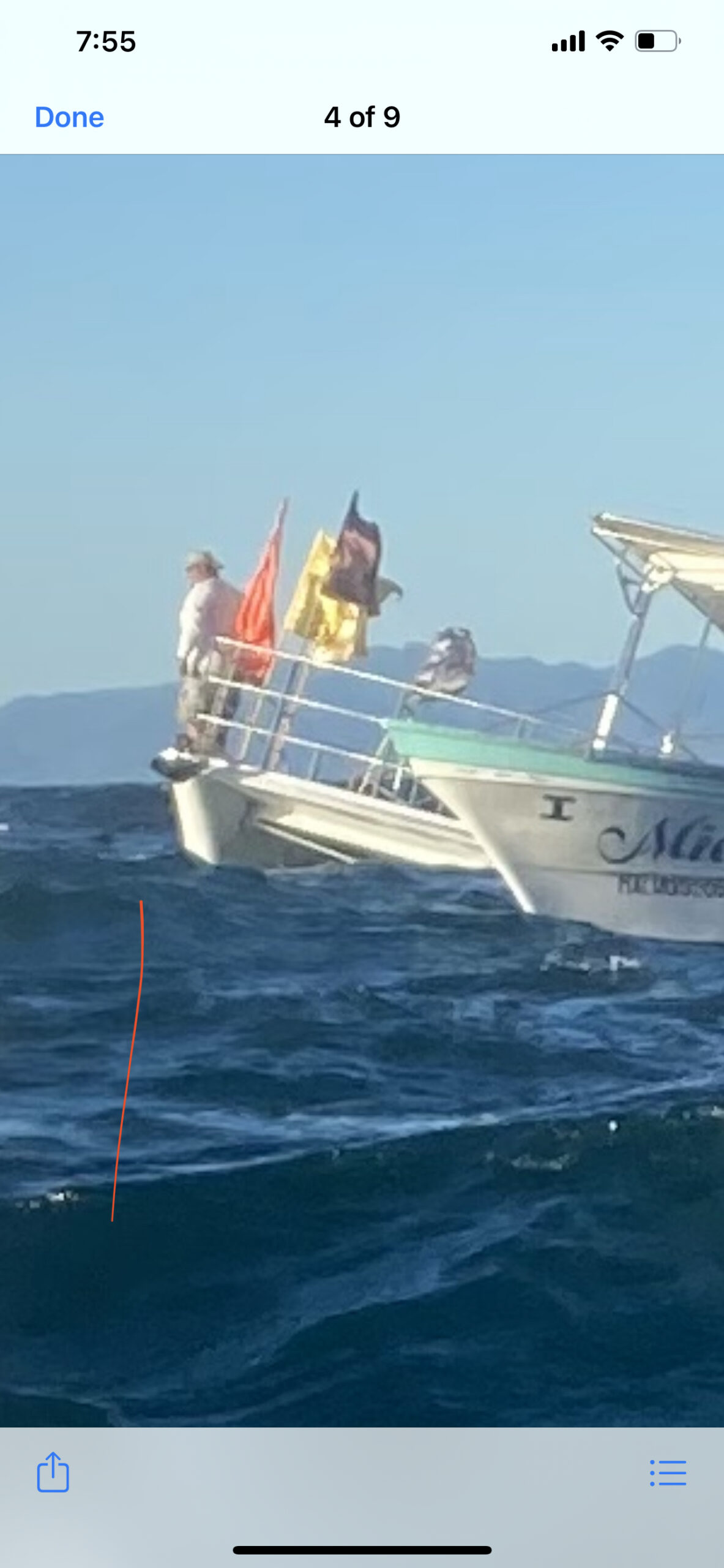 Se hunde el barco de fiesta de PV