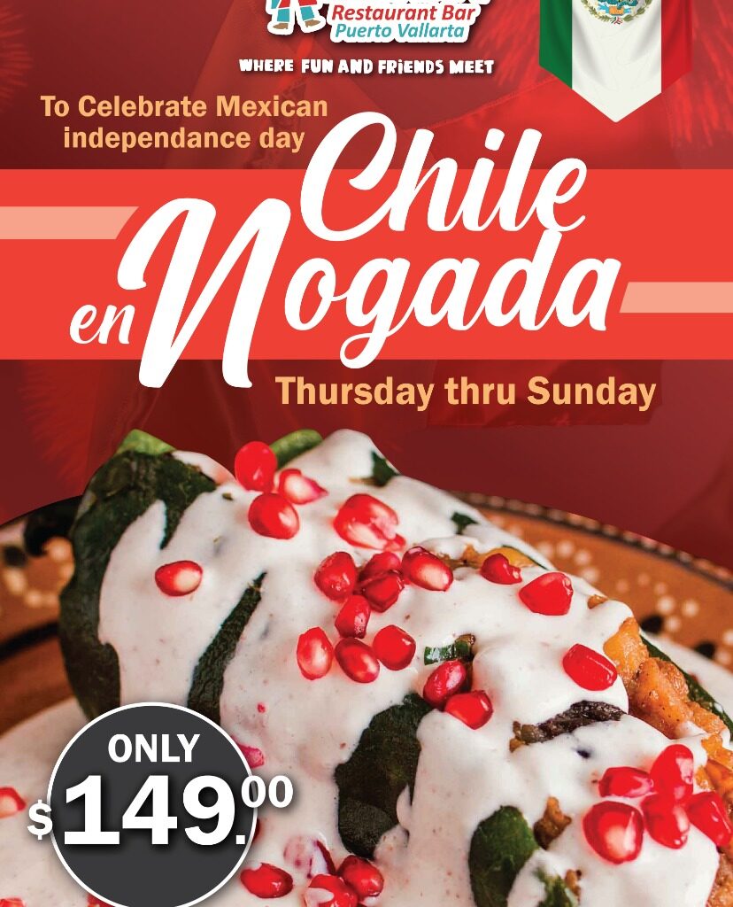 arriba restaurant bar chili nogada special