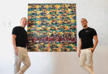 Los Art Boys viven la vida a través del color David Brown y Santiago Redmond son 'The Art Boys' en la Galería Browne. Foto de Oscar Almeida.