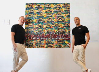 Los Art Boys viven la vida a través del color David Brown y Santiago Redmond son 'The Art Boys' en la Galería Browne. Foto de Oscar Almeida.