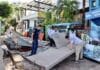 El huracán Lidia deja su huella en Puerto Vallarta, comienza la limpieza de daños People clean up after damage left by Hurricane Lidia. Photo by Oscar Almeida.