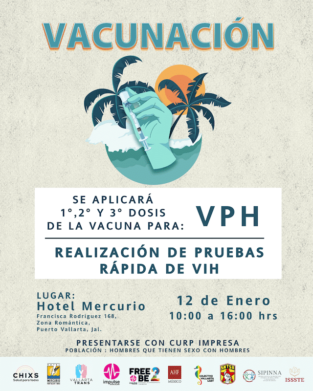 Vacunación gratuita contra la VPH en el Hotel Mercurio