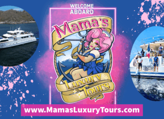 De Speedos a Tiaras: Mama’s Luxury Tours lanza una experiencia en yate LGBTQIA+ en Puerto Vallarta mama tits cover luxury tour