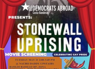 Celebra el Orgullo Gay con Democrats Abroad Costa Banderas Stonewall Uprising Movie During Pride 2024