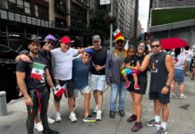 Puerto Vallarta hace historia en el Desfile del Orgullo 2024 de Nueva York A group from Puerto Vallarta representing Vallarta Pride. Photo provided by Carlos