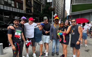 Puerto Vallarta hace historia en el Desfile del Orgullo 2024 de Nueva York A group from Puerto Vallarta representing Vallarta Pride. Photo provided by Carlos