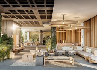 Tryst Puerto Vallarta, nuevo hotel de lujo para huéspedes LGBTQ+, abrirá el 30 de septiembre de 2024 Lobby at The Tryst Puerto Vallarta