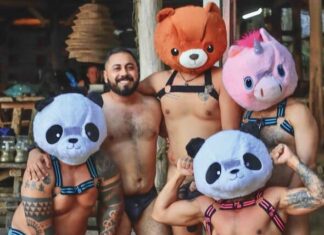 Bearadise es una Celebración de la Positividad Corporal Christian Serrano (2nd from left), has long been an active member of the diverse LGBTQ+ community here in Puerto Vallarta. He is the founder of Bearadise.