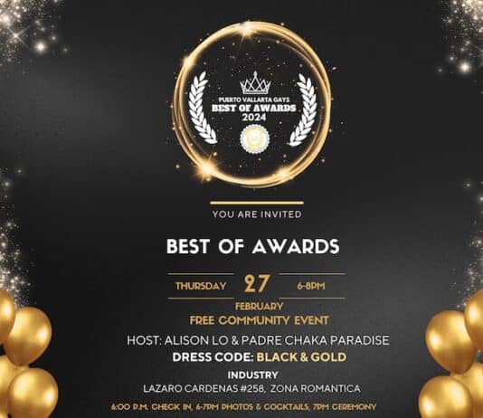 Se han nombrado los finalistas para los Premios Puerto Vallarta Gays: Lo Mejor de 2024 best of award 2024 invitation en