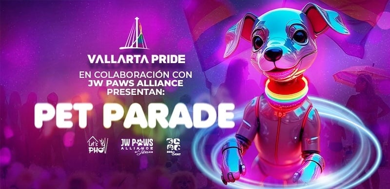 cartel del desfile del orgullo de mascotas 2025