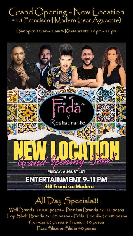 bar frida flyer opening