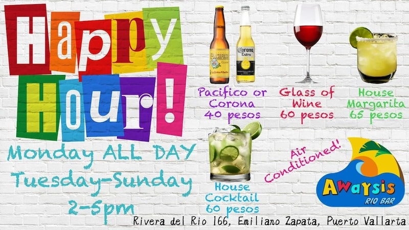 awaysis rio bar happy hour