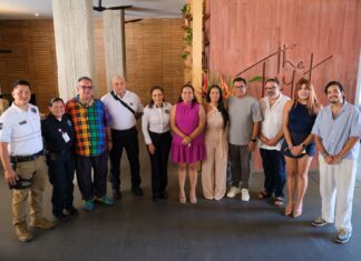 Autoridades Avanzan en Derechos, Salud y Justicia LGBTIQ+ Autoridades gubernamentales y colectivos LGBTIQ+ en una reunión celebrada en el hotel Tryst.