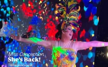 Comedia, camp y orgullo: Miss Conception brilla en ‘Make America Gay Again’ miss concepción arco iris