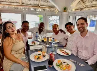 Cena en The Swedes a beneficio del Centro Comunitario Gay+ de Vallarta recaudación de fondos de mayo para gay+ 1