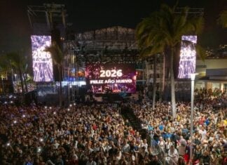 Puerto Vallarta da la bienvenida a 2026 con drones y música electrónica nuevo año 2026 Puerto Vallarta