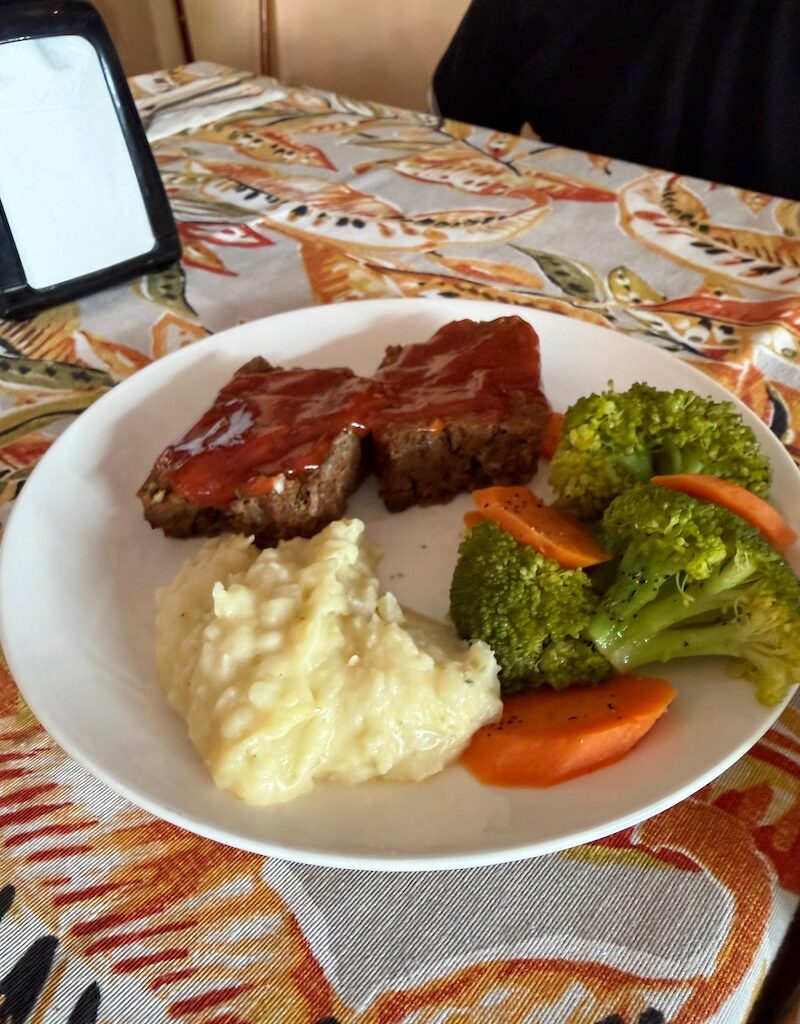 El pastel de carne del Bar Frida y Restaurante.