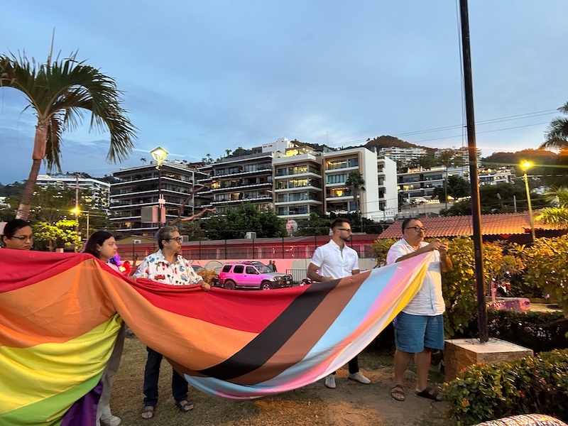 bandera lgbtq parque Lázaro Cárdenas