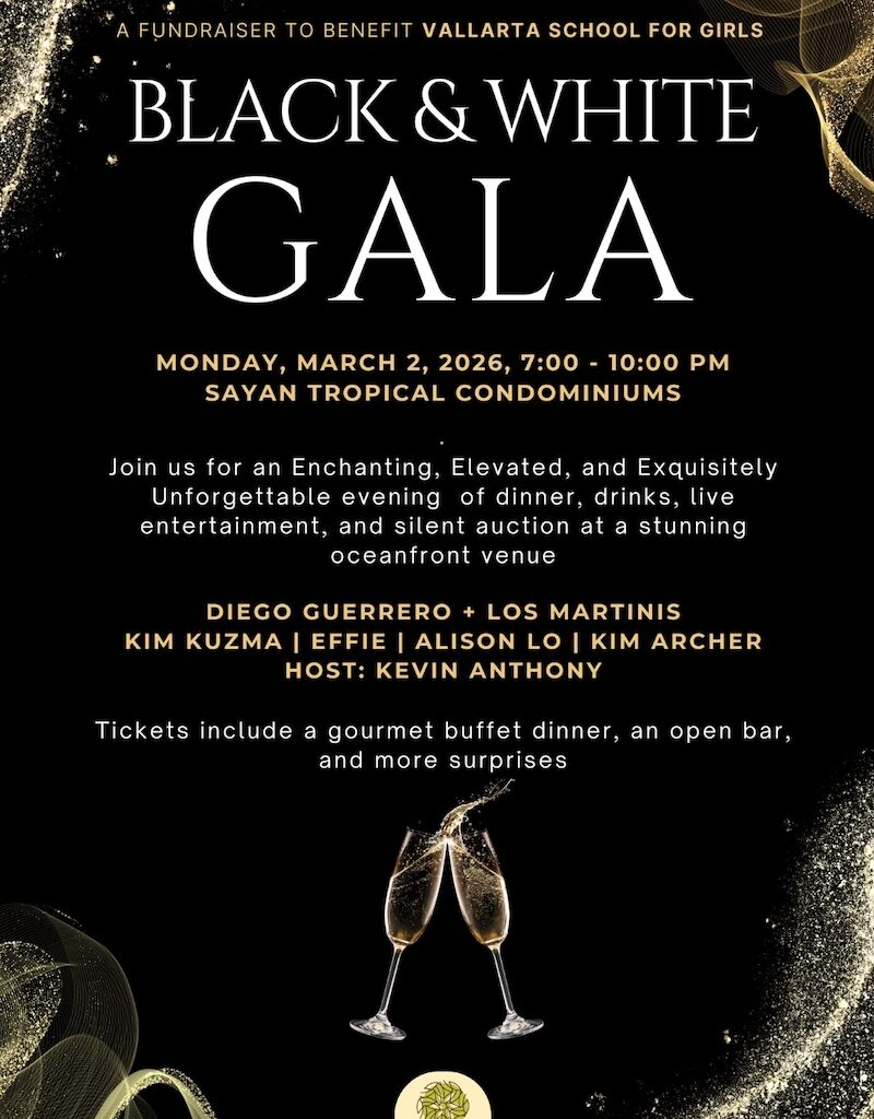Cartel de la Gala 2026 en blanco y negro