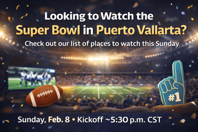 Domingo del Super Bowl en Puerto Vallarta: Dónde verlo arte de la superbowl