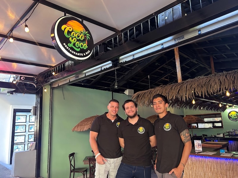 Left to right: Manager Yonicel Griñon, Bartender David Tojo and chef Fernando Martínez.