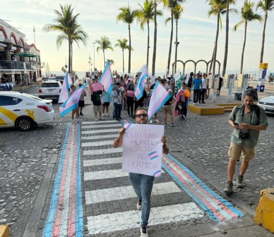 Puerto Vallarta celebra el Día Trans con una marcha y un cruce pintado trans cross walk 2026 6