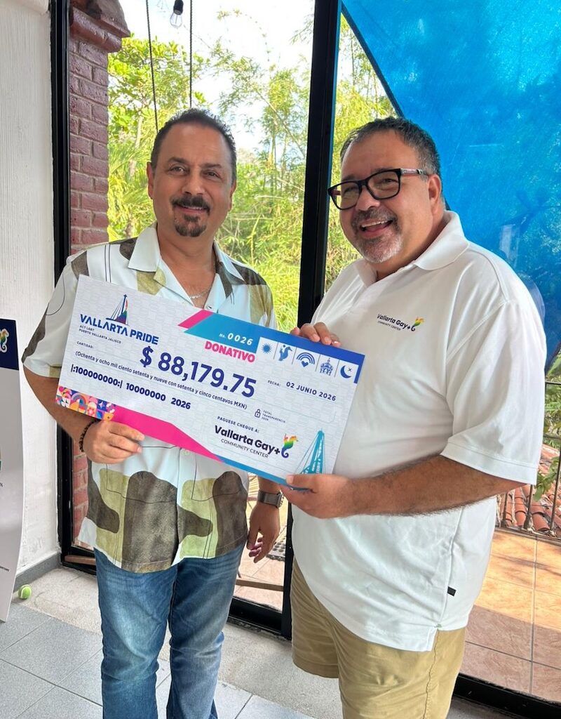 Donación de Vallarta Pride 2026 al Vallarta Gay+ Community Center