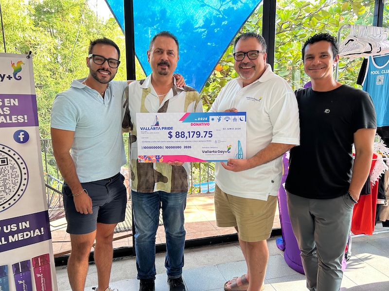 Donación de Vallarta Pride 2026 al Vallarta Gay+ Community Center