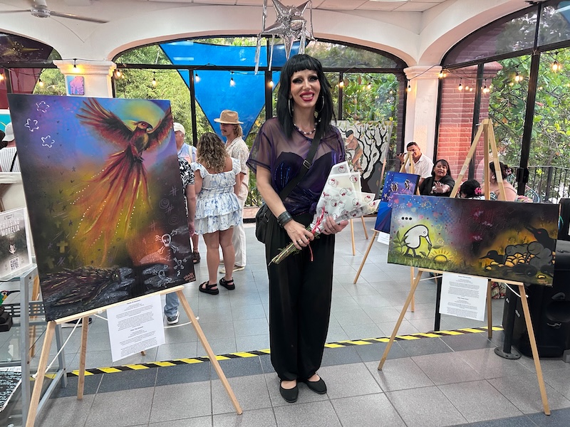 exposición de arte en el centro comunitario