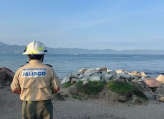 Un hombre muere tras el ataque de un cocodrilo en Puerto Vallarta Foto cedida por Protección Civil de Jalisco