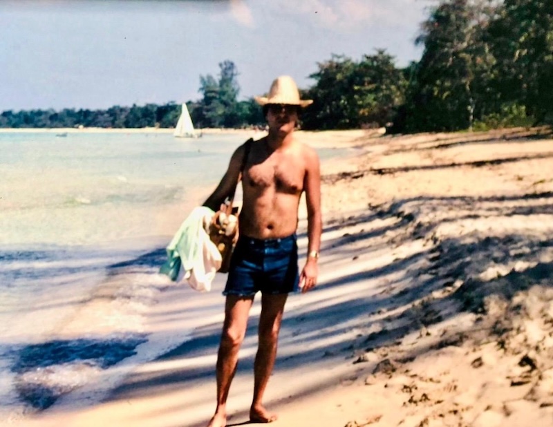 Tom en 1977, en Playa Las Estacas
