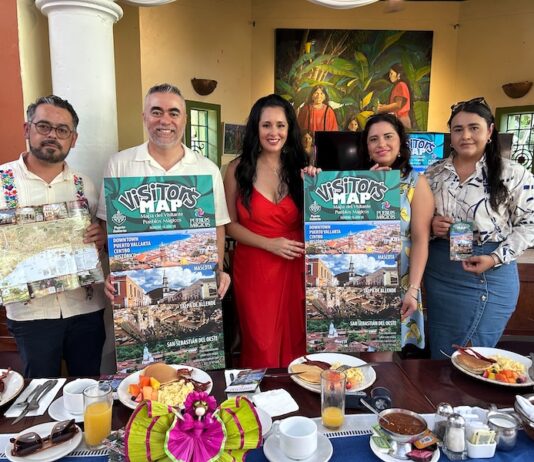 Se presenta un nuevo «Visitor’s Map» para promocionar Puerto Vallarta y los pueblos mágicos de los alrededores mapa para visitantes