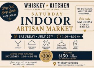 Whiskey Kitchen inaugura un mercado de verano cubierto el sábado 25 de julio Mercado cubierto «Whiskey Kitchen»