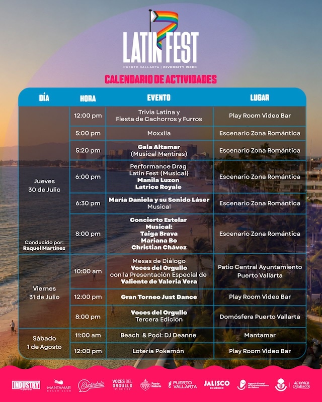 Programa actualizado de la Semana de la Diversidad del Festival Latino